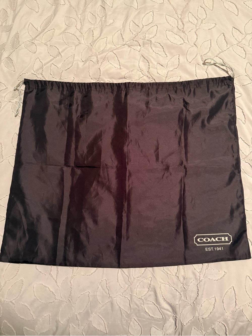 Coach Large Dust/Storage bag with Beige drawstring.